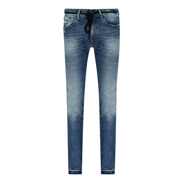 Off-White Diags Stripes Jeans - Blue