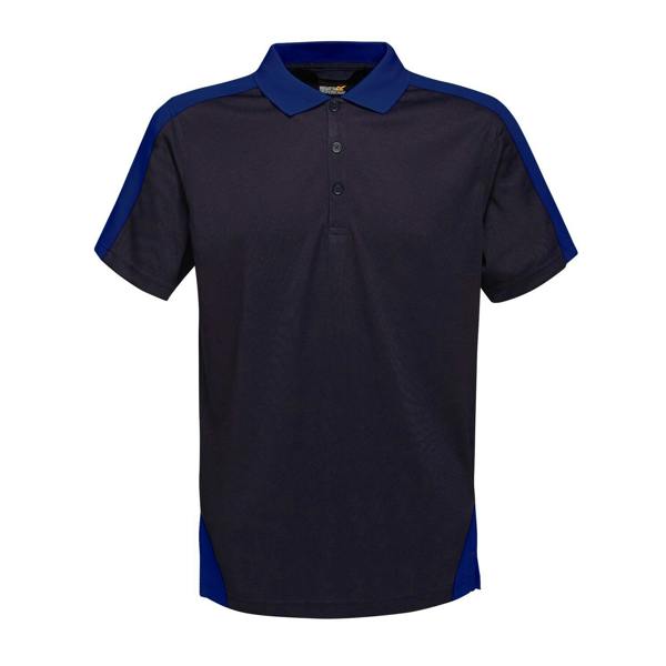 Regatta Professional Mens Contrast Coolweave Polo Shirt - Navy/New Royal - 