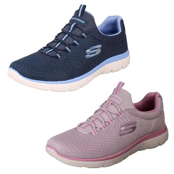 Skechers Ladies Skechers Memory Foam Vegan Trainers Artistry Chic 150119