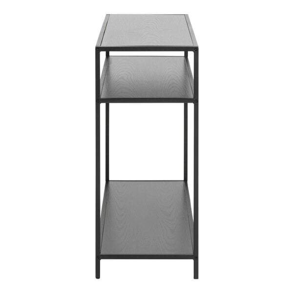 Wyld Haus El Paso Black Metal and Wooden Console Table 2 Shelves