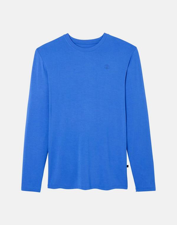 British Boxers Two-pack Men's Bamboo Long Sleeve T-Shirts – The Blues