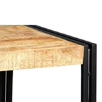 Wyld Haus Toivakka Industrial Reclaimed Wood and Metal Small Coffee Table