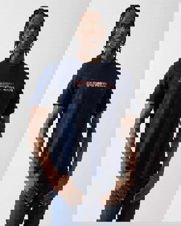 Emporio Armani Emporio Armani Mens Large Logo Beach T-Shirt