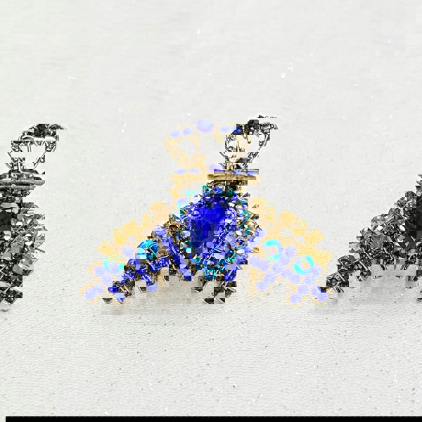 Hair Jaw in Blue jewelled