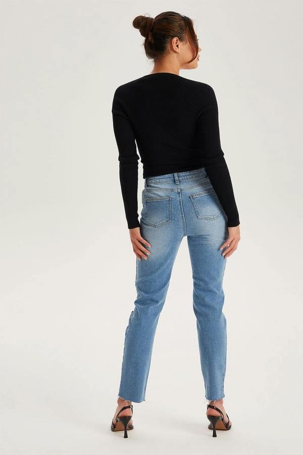 Urban Bliss Fox Blue High Rise Slim Ripped Jean