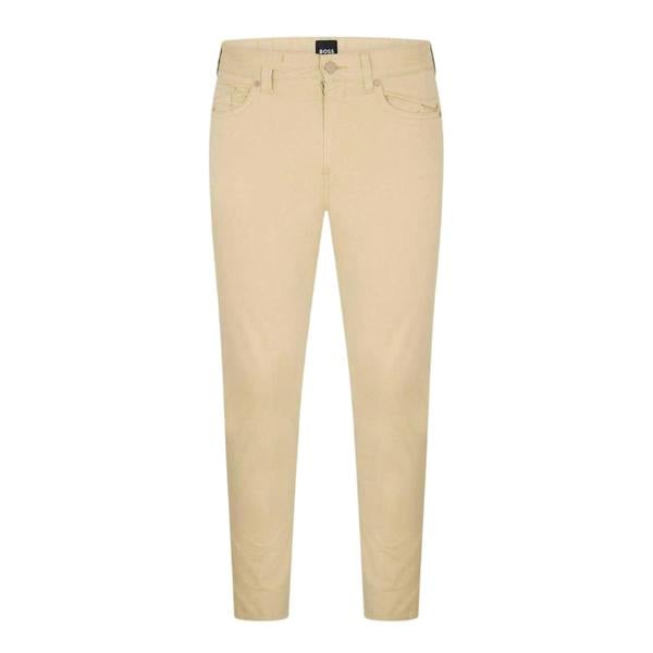 Boss Mens H-Delaware5 Slim Trousers - Light Beige - 