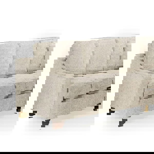 Furnishings For Less Nebraska Beige 5 Seater Corner Sofa Full Back