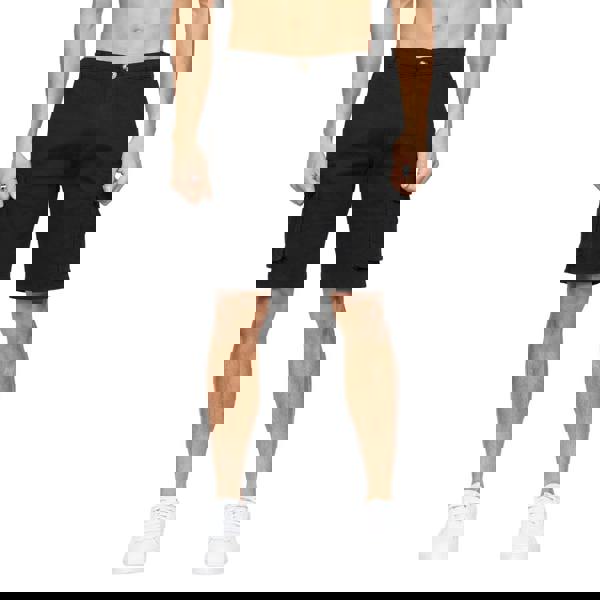 Crosshatch Mens Frentons Cargo Shorts - Black - 