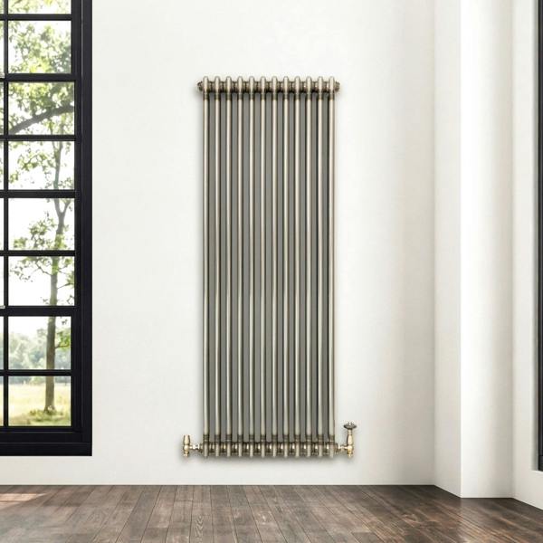 Monster Racking Traditional 2 Column Radiator - 1800 x 560mm - Raw Metal