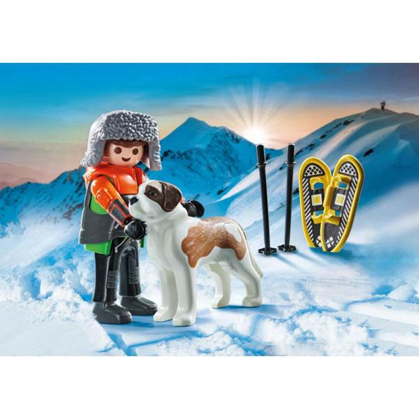 Hiker with Saint Bernard - 71741 Playset