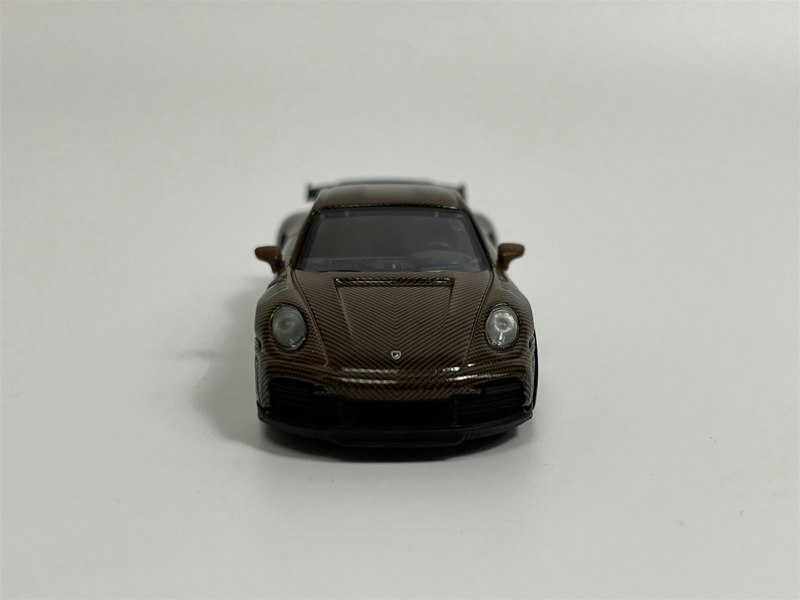 Pop Race Porsche 992 Stinger GTR Carbon Edition Brown 1:64 Scale Pop Race PR640049