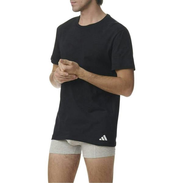 Adidas Mens T-Shirt (Pack of 3) - Black - 