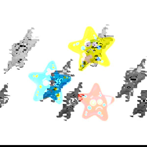 Colorful star-shaped Zoggs Star Savers pool rescue game stress ball