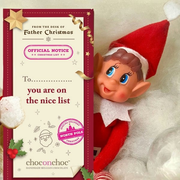 CHOC ON CHOC On the Nice List Chocolate Bar
