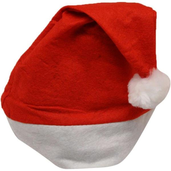 Adult Size Christmas Felt Santa Hat Costume Accessories Pack of 12 for Parties and Displays image 1