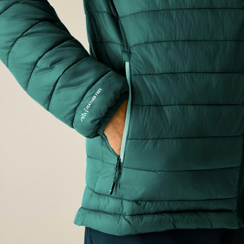 Regatta Mens Lightweight Padded Jacket - Dark Forest Green/Black
