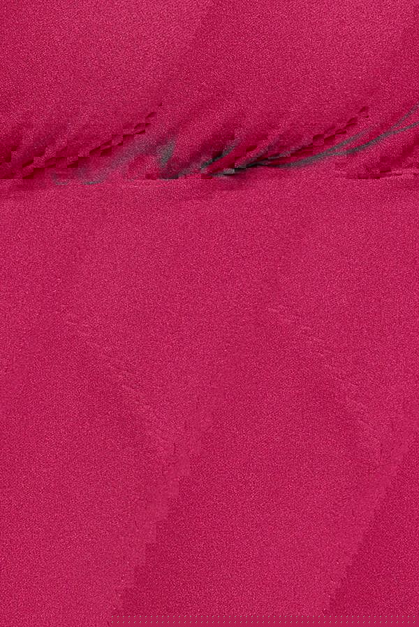 Scuba Crepe Twist Cutout Maxi Dress - Hot Pink DR4374