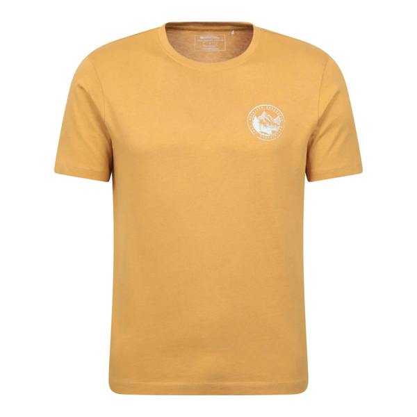 Mountain Warehouse Mens Valley Organic T-Shirt - Mustard - 