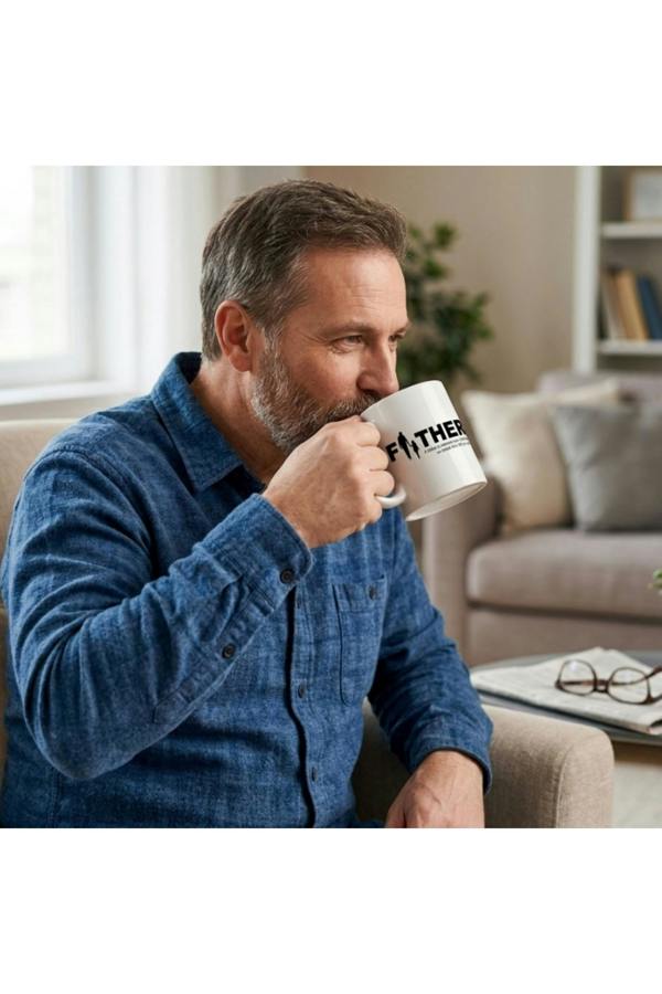 Dyzi FatherMug A Father Is Someone You Look Up To Ceramic Cup