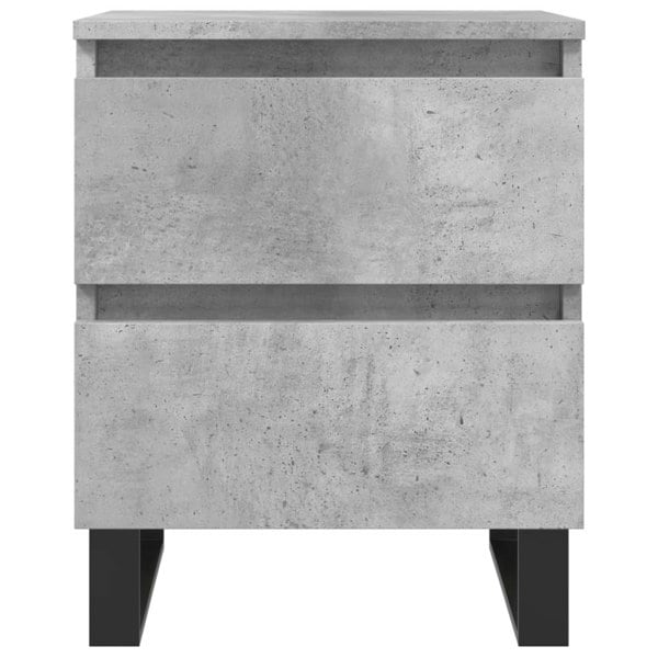 Berkfield Bedside Cabinet Concrete Grey 40x35x50 cm Engineered Wood