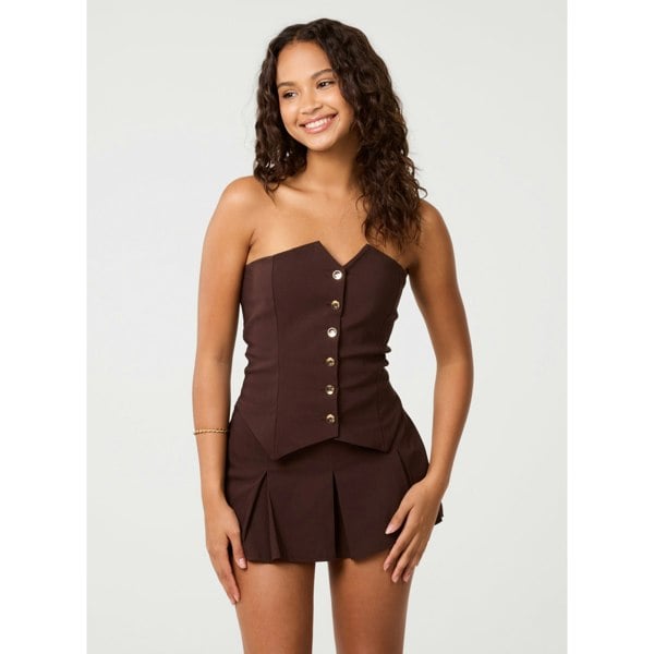 Pink Vanilla Bandeau Corset Top