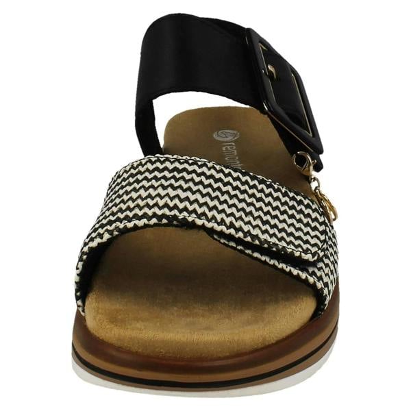 Remonte Ladies Remonte X Elle Faux Buckle Sandals D1J53