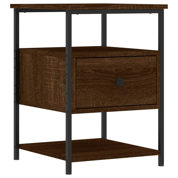 Berkfield Bedside Cabinets 2 pcs Brown Oak 40x42x56 cm Engineered Wood