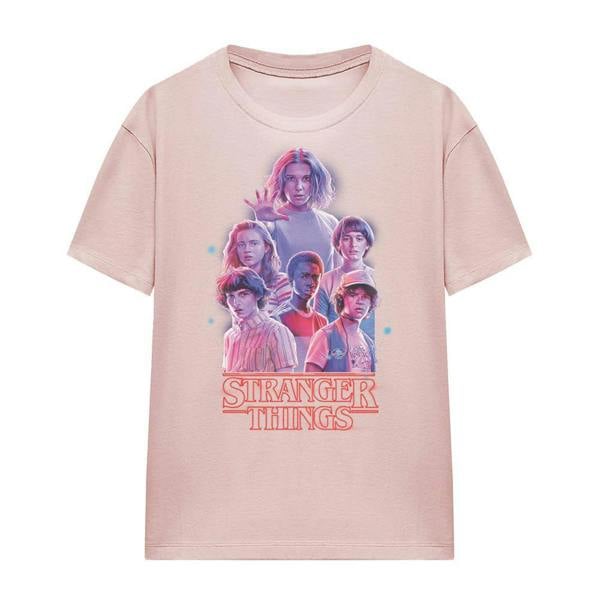 Stranger Things Womens/Ladies Glow T-Shirt - Black