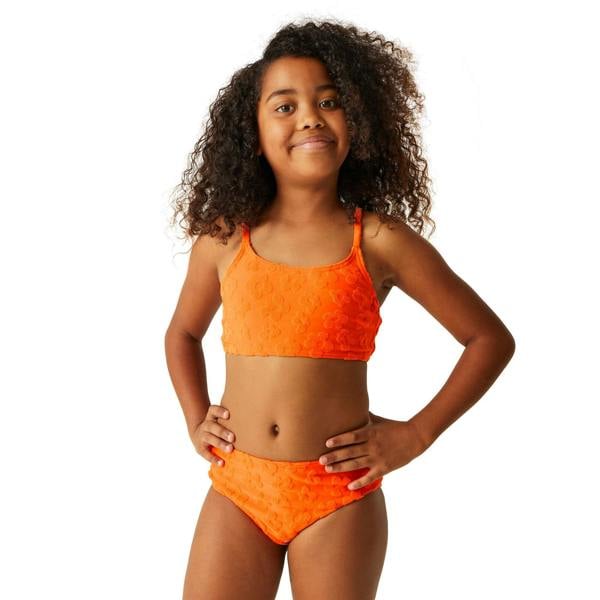 Regatta Girls Dakaria II Floral Bikini Set - Satsuma - 