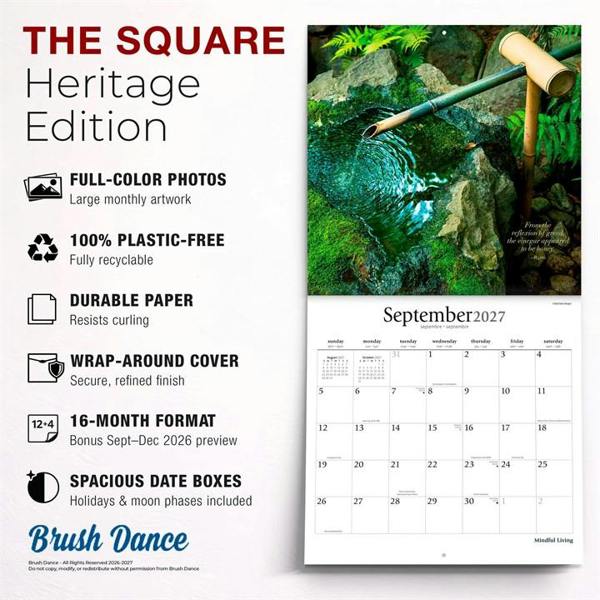 Mindful Living Calendar 2027, Wall Calendars, Month To View, Lifestyle, Gift