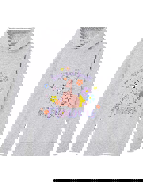 SpongeBob SquarePants Girls Grey Stop And Smell The Flowers Hoodie