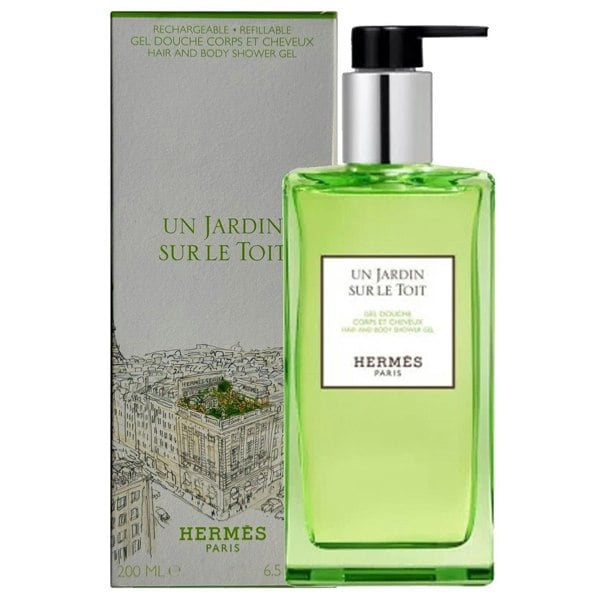 Hermes Un Jardin Sur le Toit Hair & Body Shower Gel 200ml Refillable