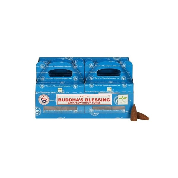 Serano Set of 6 Packets of Buddha's Blessing Backflow Dhoop Cones by Satya