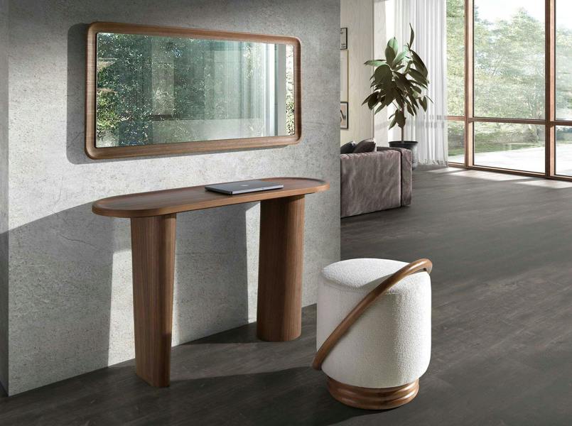 Angel Cerdá Rectangular Walnut Wall Mirror 3248
