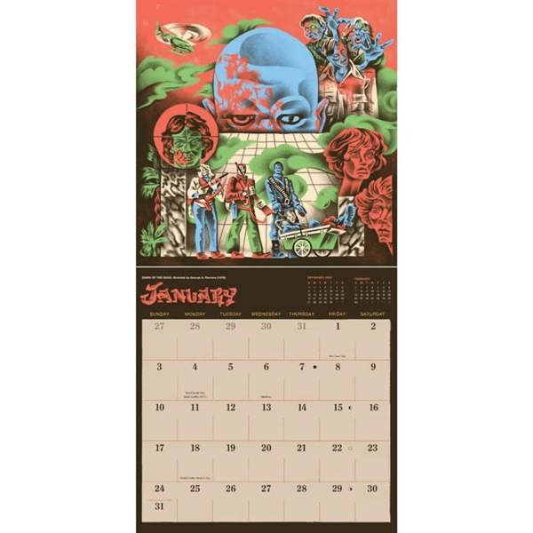 Chronicle Books Classic Horror Movies Calendar 2027, Wall Calendars, Month To View, Entertainment, Gift