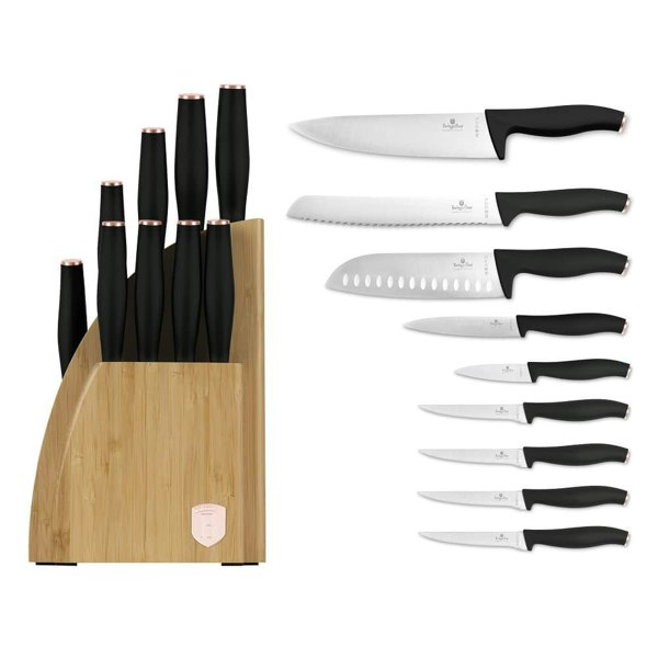 10 pcs knife set with BAMBOO stand Berlinger Haus BH2760