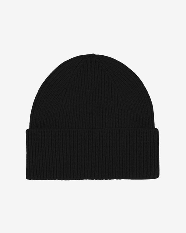 Colorful Standard Merino Wool Beanie - Deep Black