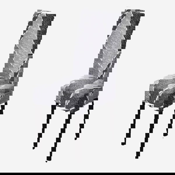 Anyseat Chair Cover Grey with Shapes Design with Anti-Dirt and Elastic Material for Dining Room Kitchen Wedding Hotel Banquet Restaurant