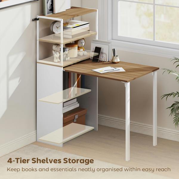 Desk with Shelves