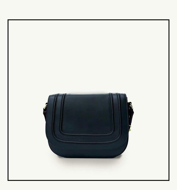 Apatchy London The Mimi Maxi Navy Leather Bag