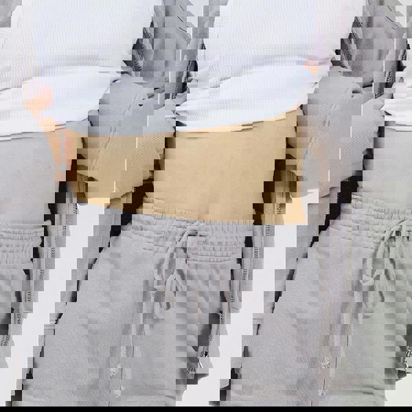 Brave Soul Grey Cotton Blend Wide Leg Joggers - Grey Image 4