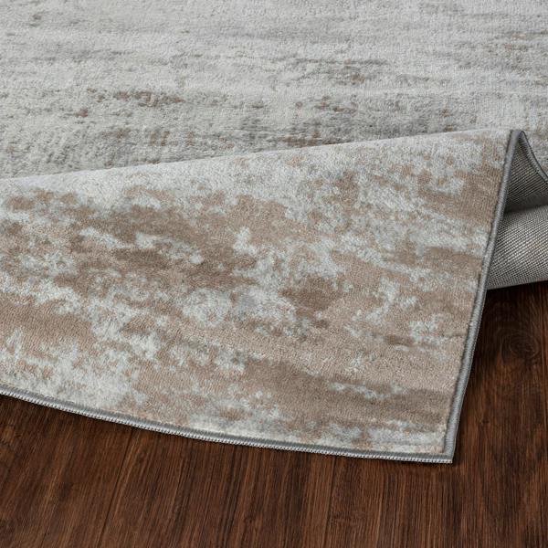 Livabliss Floransa-Abstract Beige Grey Off-White Modern Marble Rug