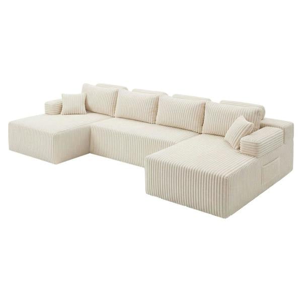 Levede Modular Sectional Sofa Convertible U Shaped Sofa Corner Living Room