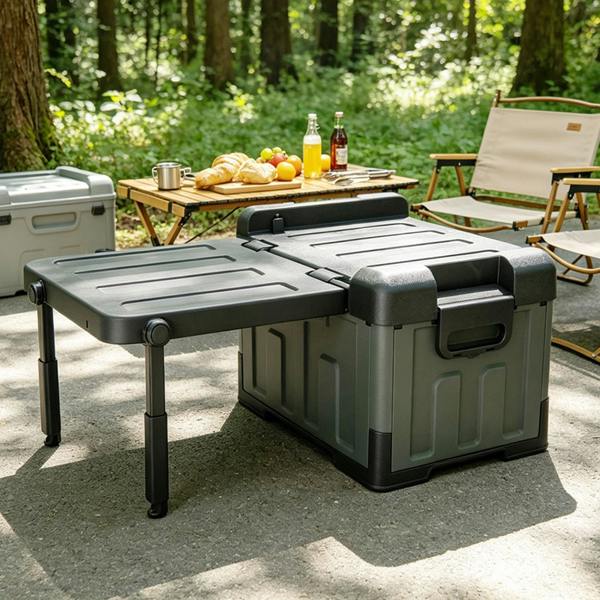 Gr8 Garden 55L Foldable CampingGr8 Garden 55L Foldable Camping Storage Box Chair Table 3 in 1 Storage Box Chair Table 3 in 1