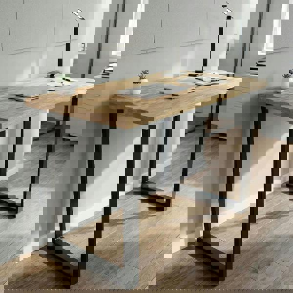 TRL Furniture Staved Oak Standing Workstation