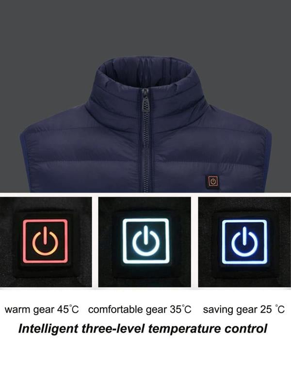 Anniou 3 Heat Zone Navy Heated Vest