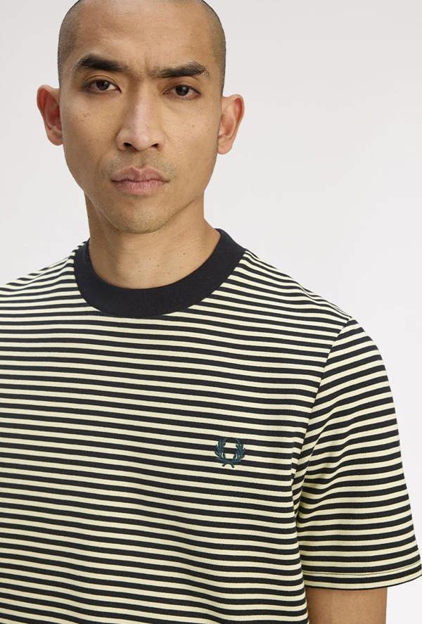Fred Perry Fine Stripe Heavyweight T-Shirt