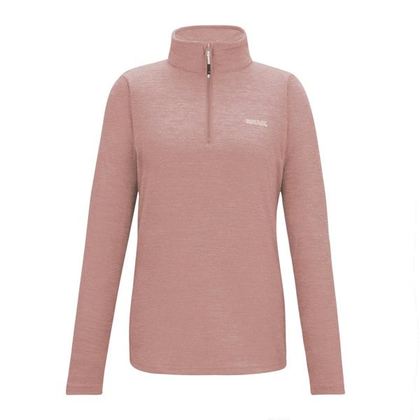 Regatta Womens Sweetheart Quarter Zip Fleece Top - Dusty Rose