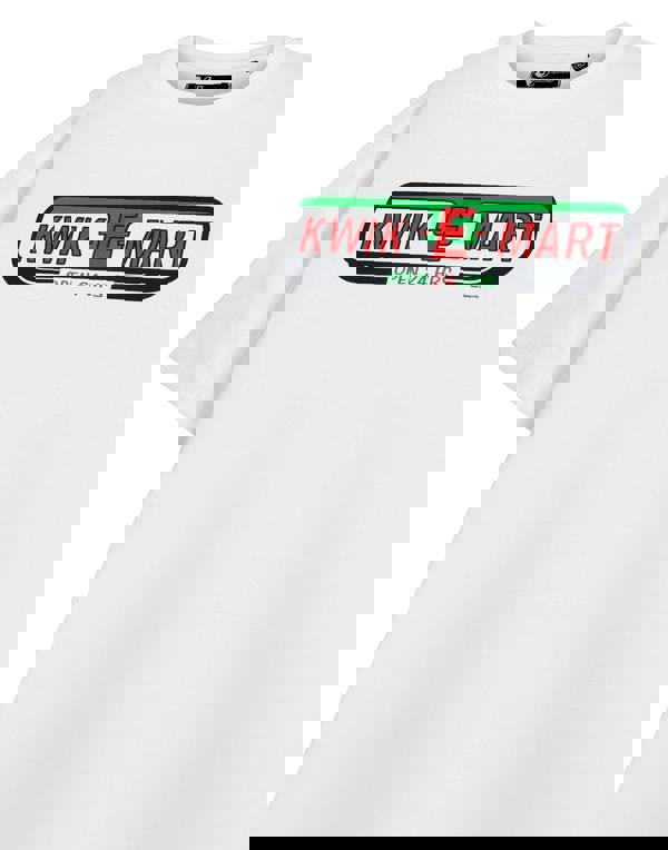 The Simpsons Mens White Kwik-E-Mart Short Sleeved T-Shirt