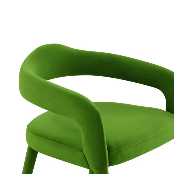 Furniture Edit Lucia Green Velvet Dining Chair